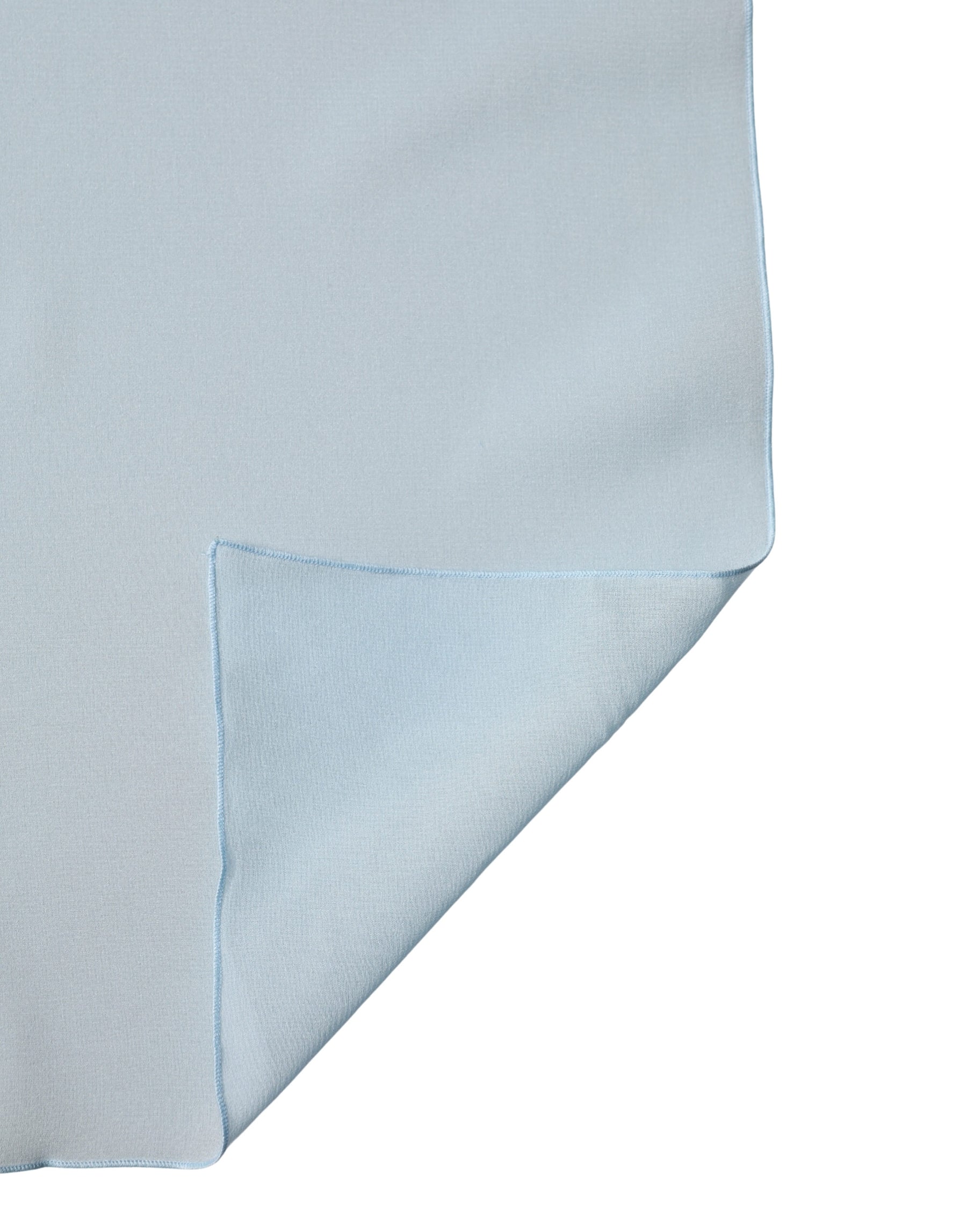 Dolce & Gabbana Light Blue Silk Neck Wrap Shawl Stole 200cm x 64cm  Scarf | Regal Royce