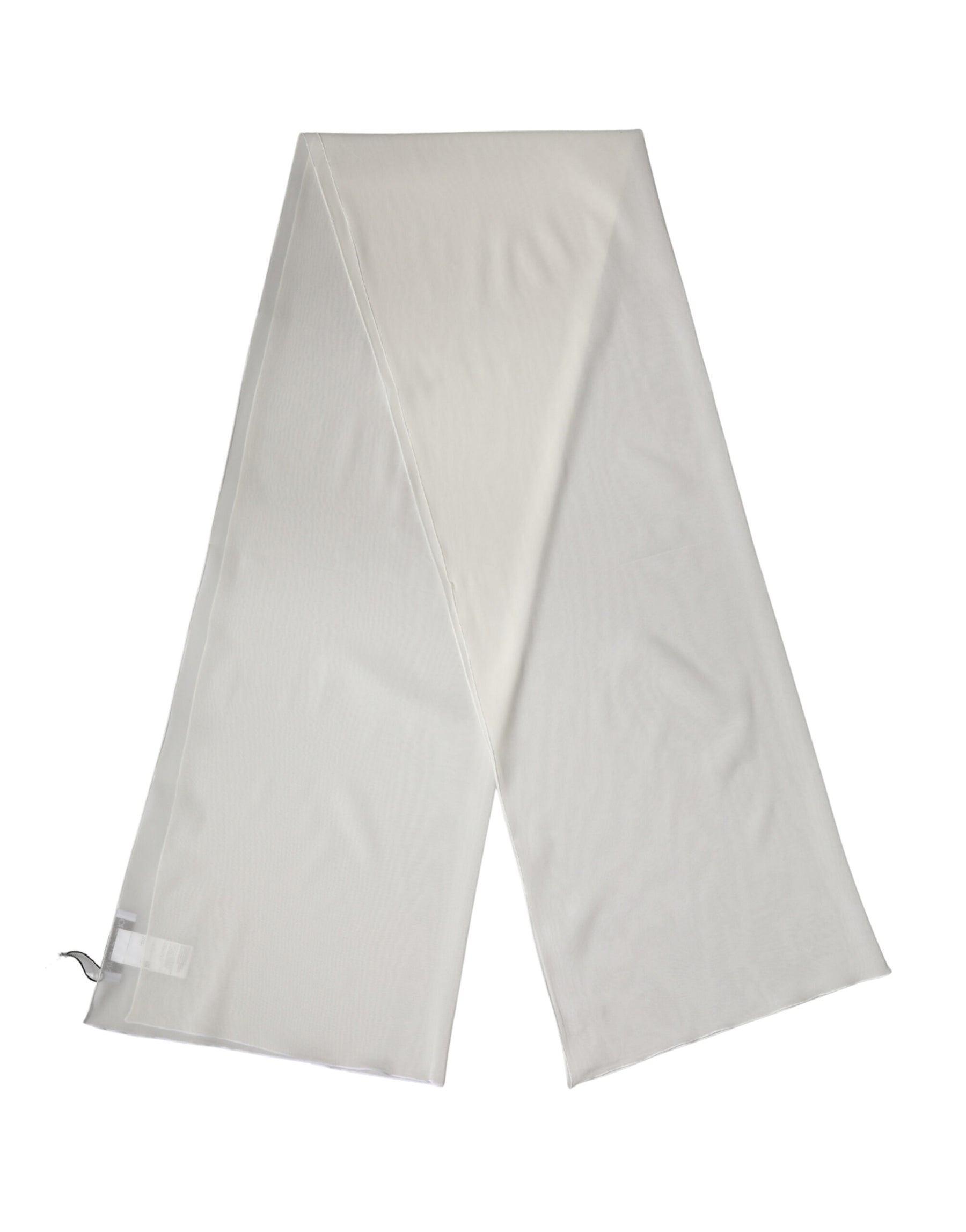 Dolce & Gabbana Off White Silk Neck Wrap Shawl Stole 200cm x 64cm Scarf | Regal Royce