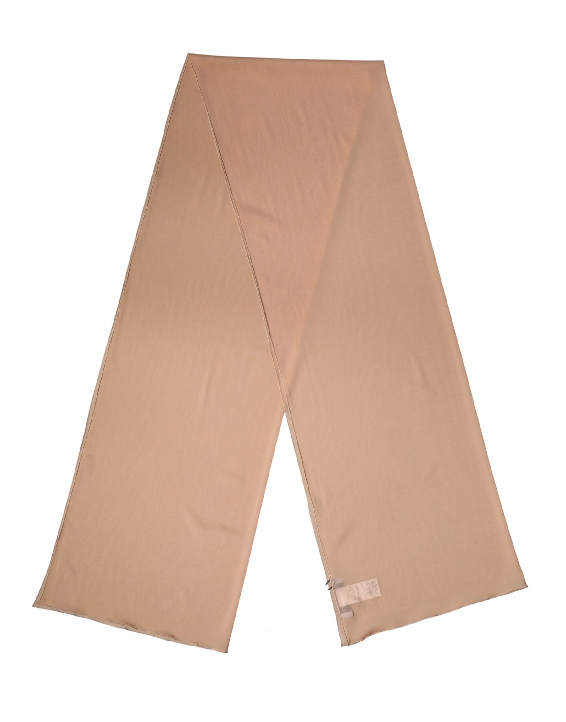Dolce & Gabbana Beige Silk Neck Wrap Shawl Women Stole 200cm x 64cm Scarf | Regal Royce