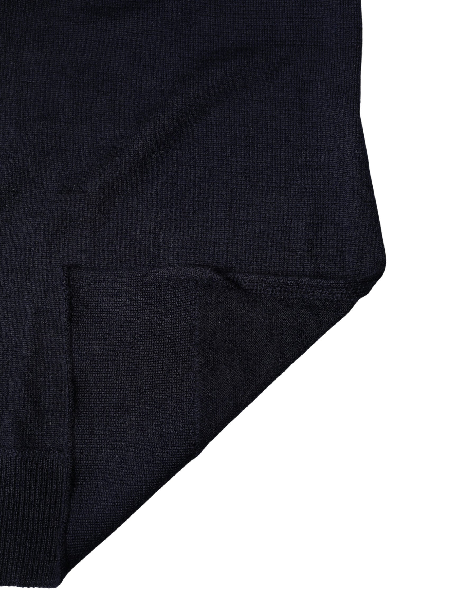 Dolce & Gabbana Black Wool Knitted Shawl Neck Wrap 200cm x 25cm  Scarf | Regal Royce