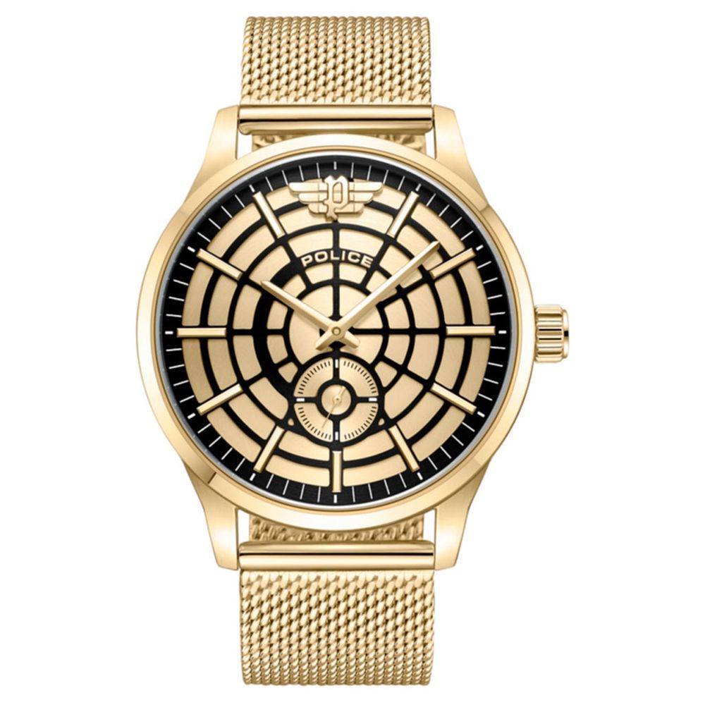 Police Gold Stainless Steel Dress Watch | Regal Royce