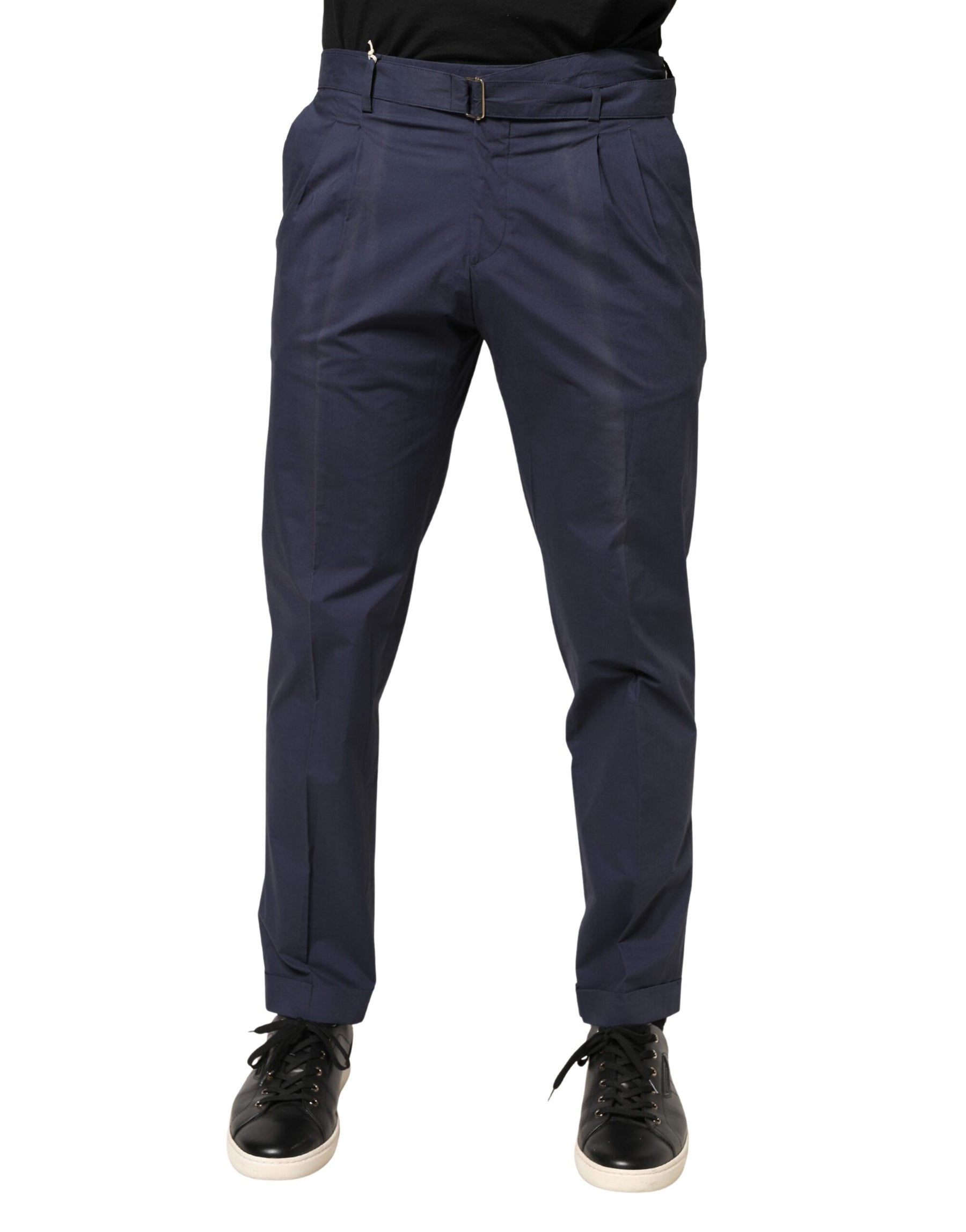 Briglia 1949 DarkBlue Wool Straight Formal Dress Trouser Pants | Regal Royce