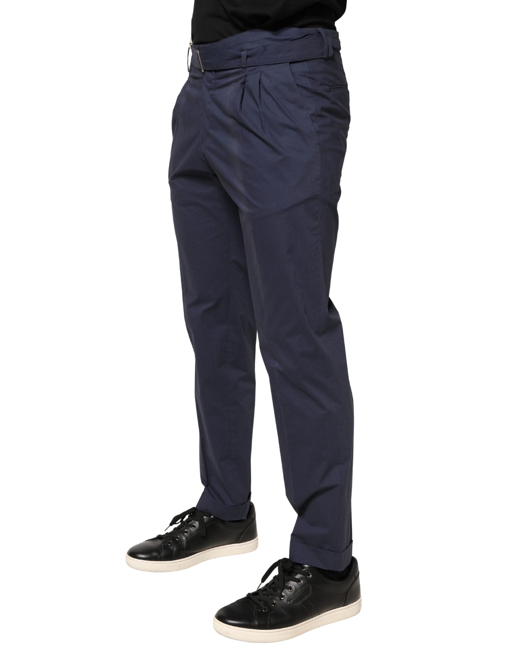 Briglia 1949 DarkBlue Wool Straight Formal Dress Trouser Pants | Regal Royce