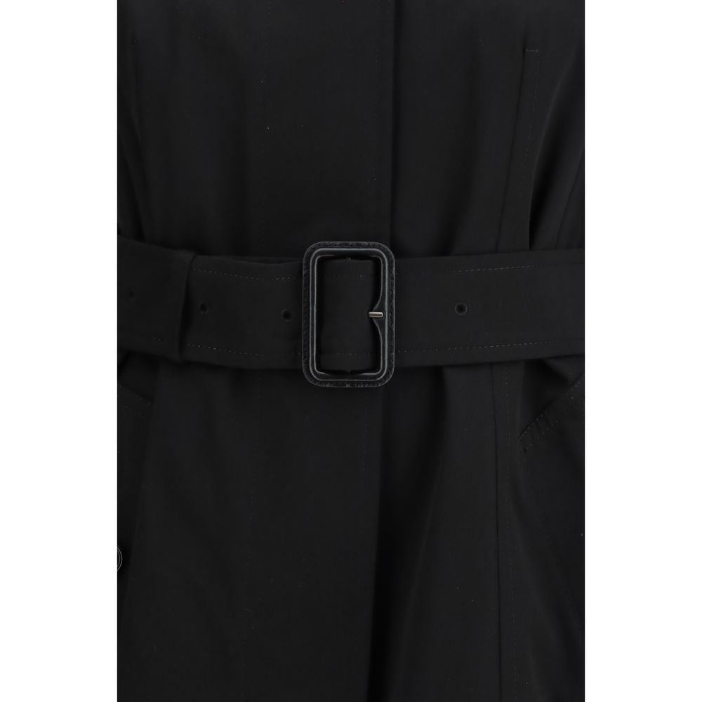 Burberry Black Cotton Trench Coat | Regal Royce