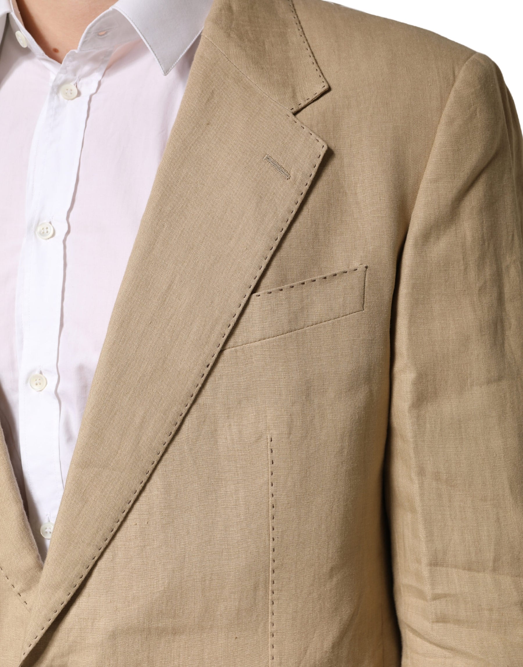 Dolce & Gabbana Beige TAORMINA Single Breasted Formal 2 Piece Suit | Regal Royce