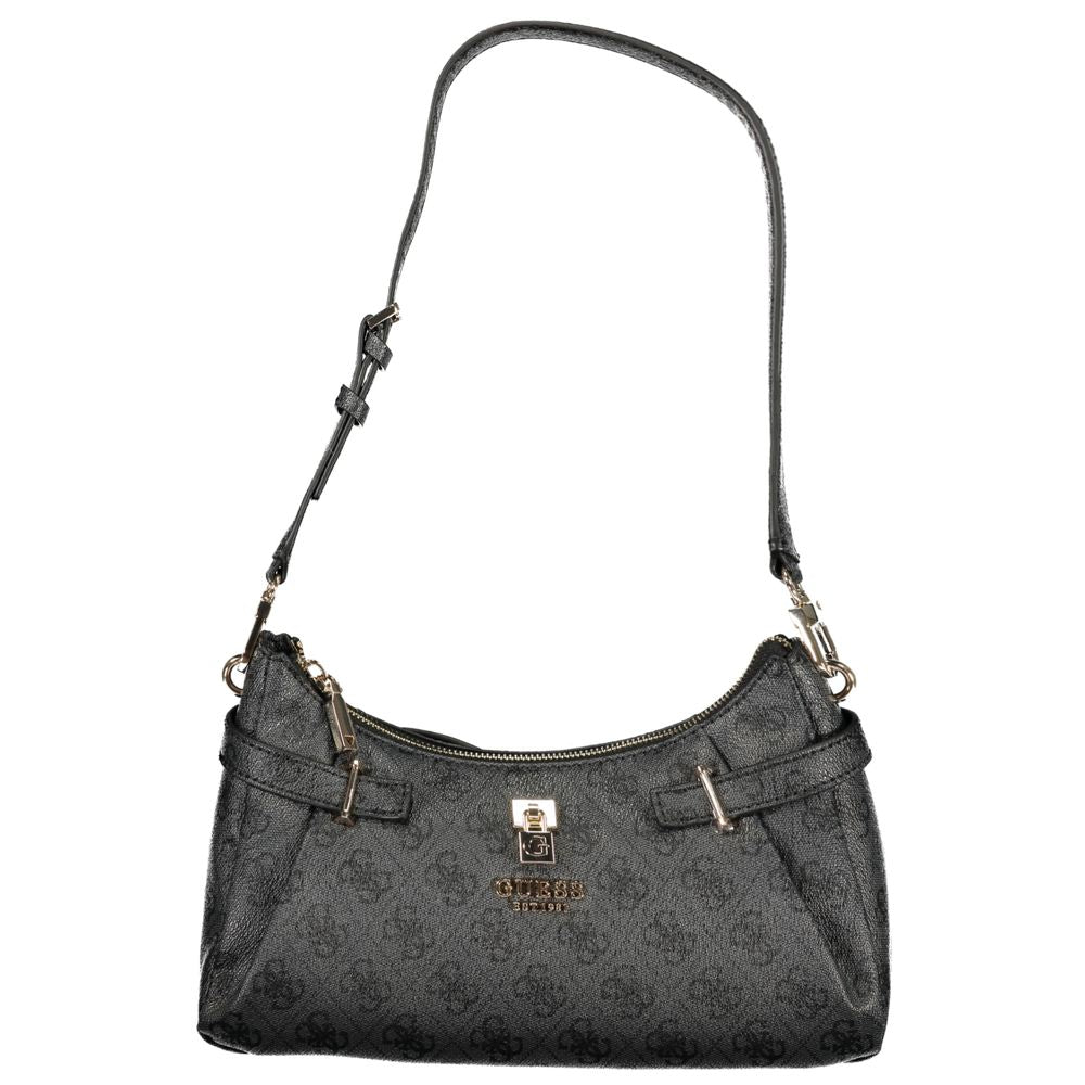 Guess Jeans Nero Polyurethane Women Handbag | Regal Royce
