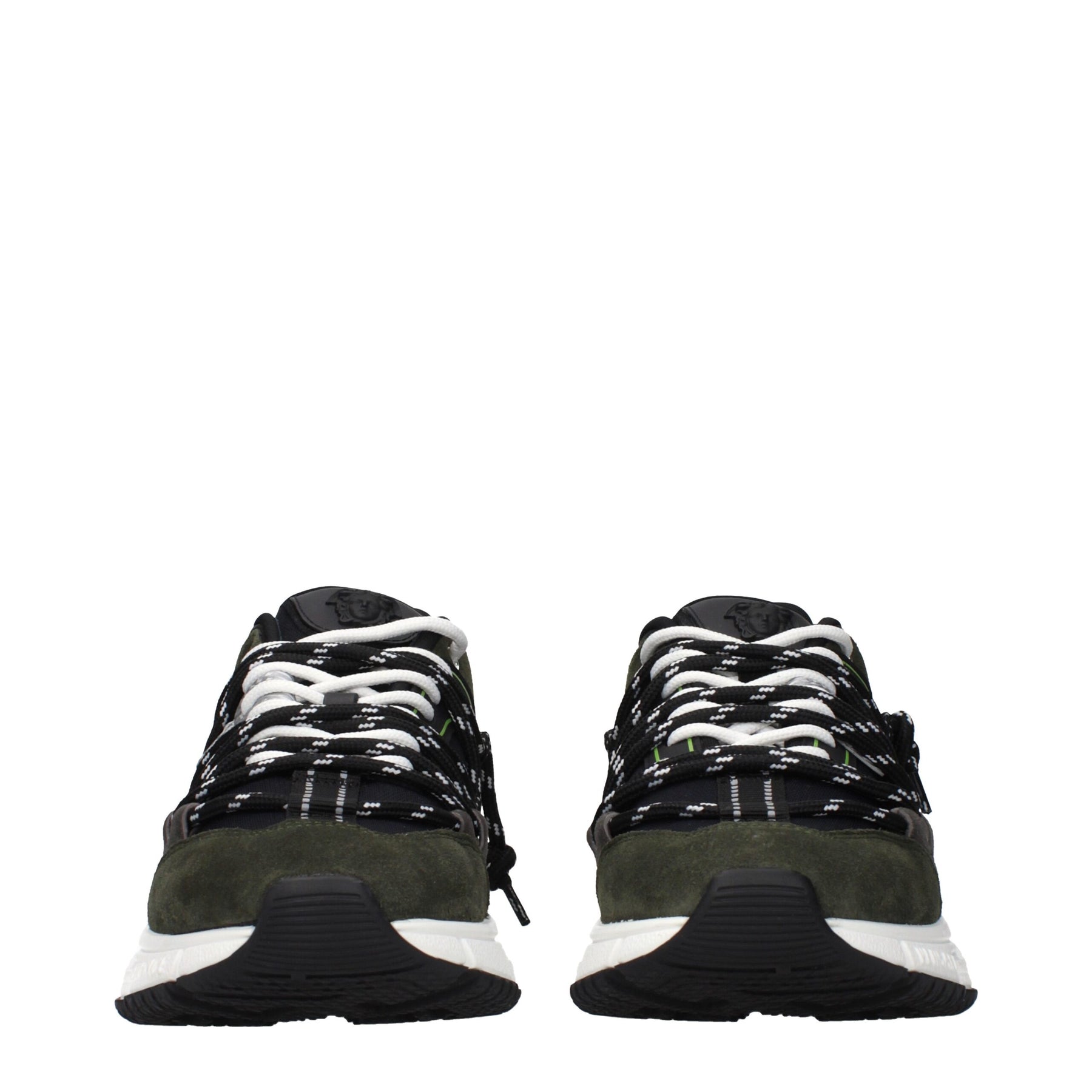 Versace Gray Leather Sneakers | Regal Royce