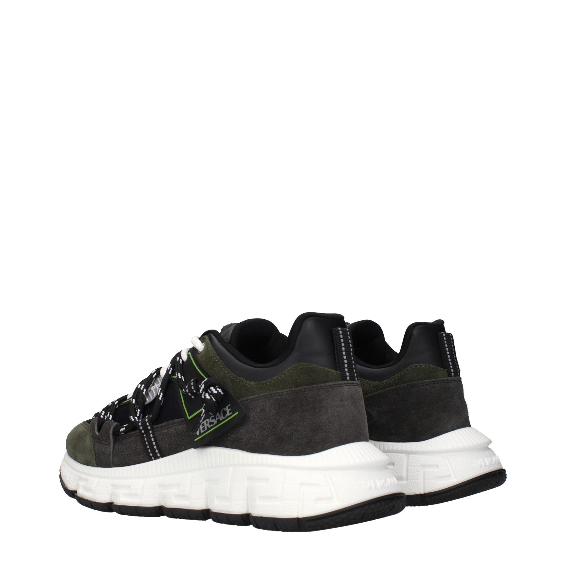 Versace Gray Leather Sneakers | Regal Royce