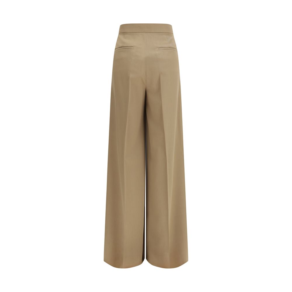 Max Mara Beige Fleece Wool Casual Pants | Regal Royce