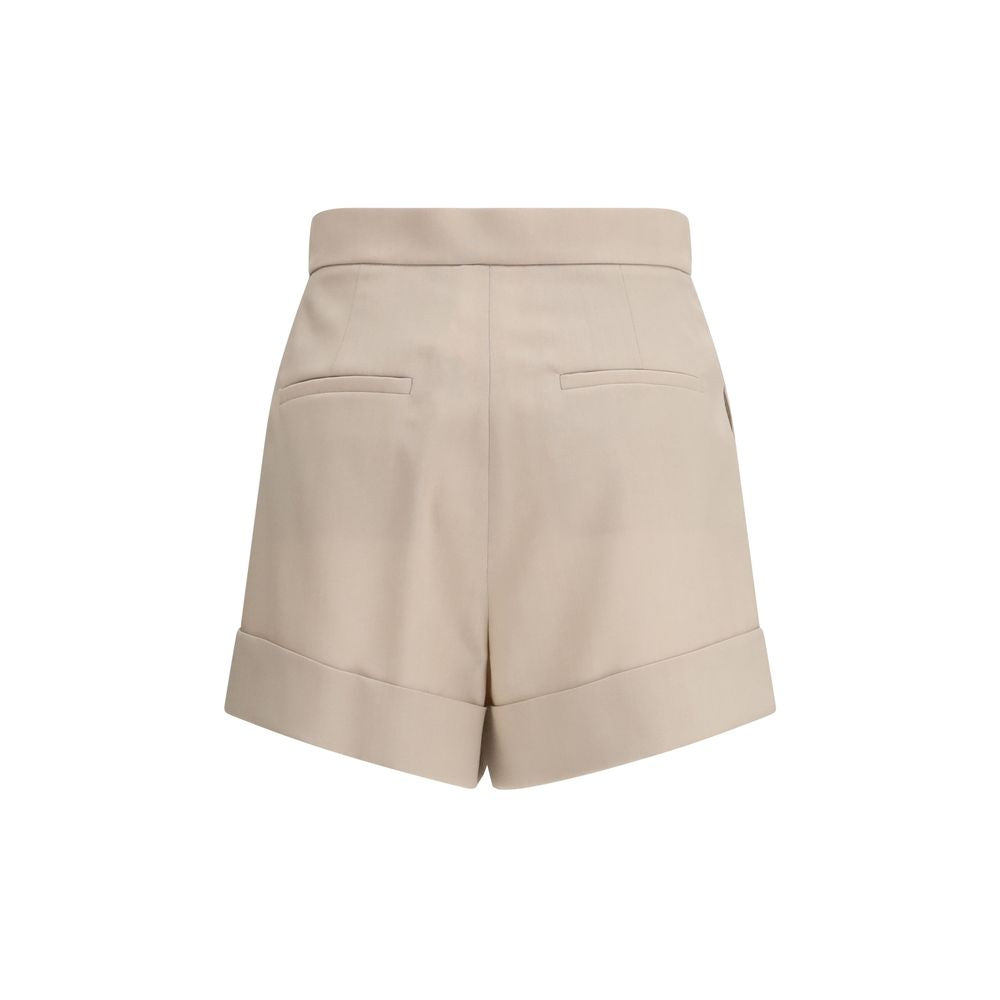 Max Mara Bicolor Fleece Wool Bermuda Shorts | Regal Royce