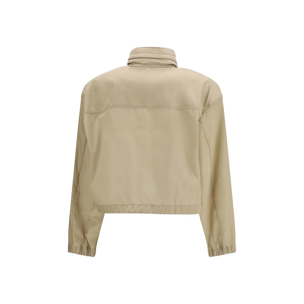 Prada Beige Recycled Polyamide Shell Jacket | Regal Royce