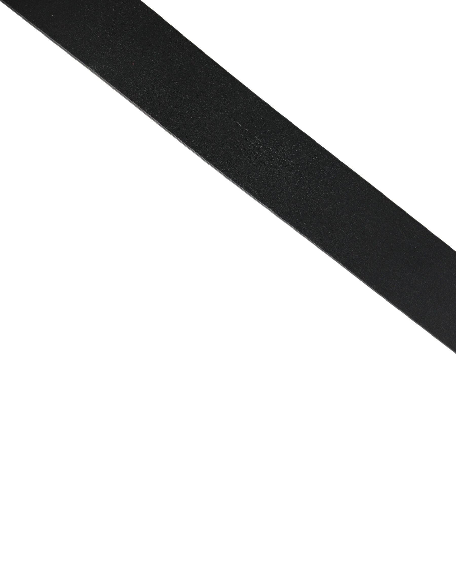 Dolce & Gabbana Black Calf Leather Gold Metal Buckle  Belt | Regal Royce