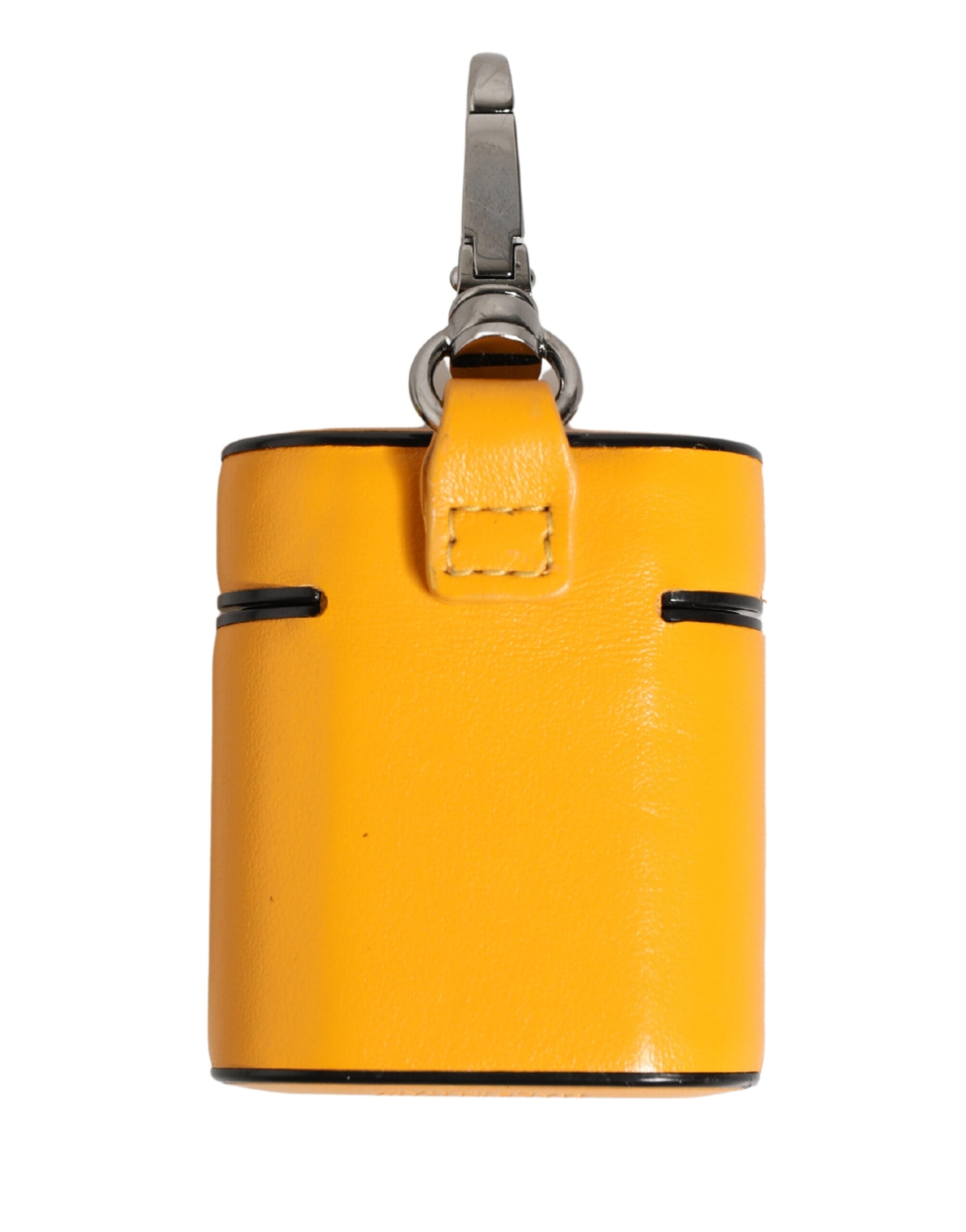 Dolce & Gabbana Case Yellow Calf Leather Logo Flip Holder Strap Airpods | Regal Royce