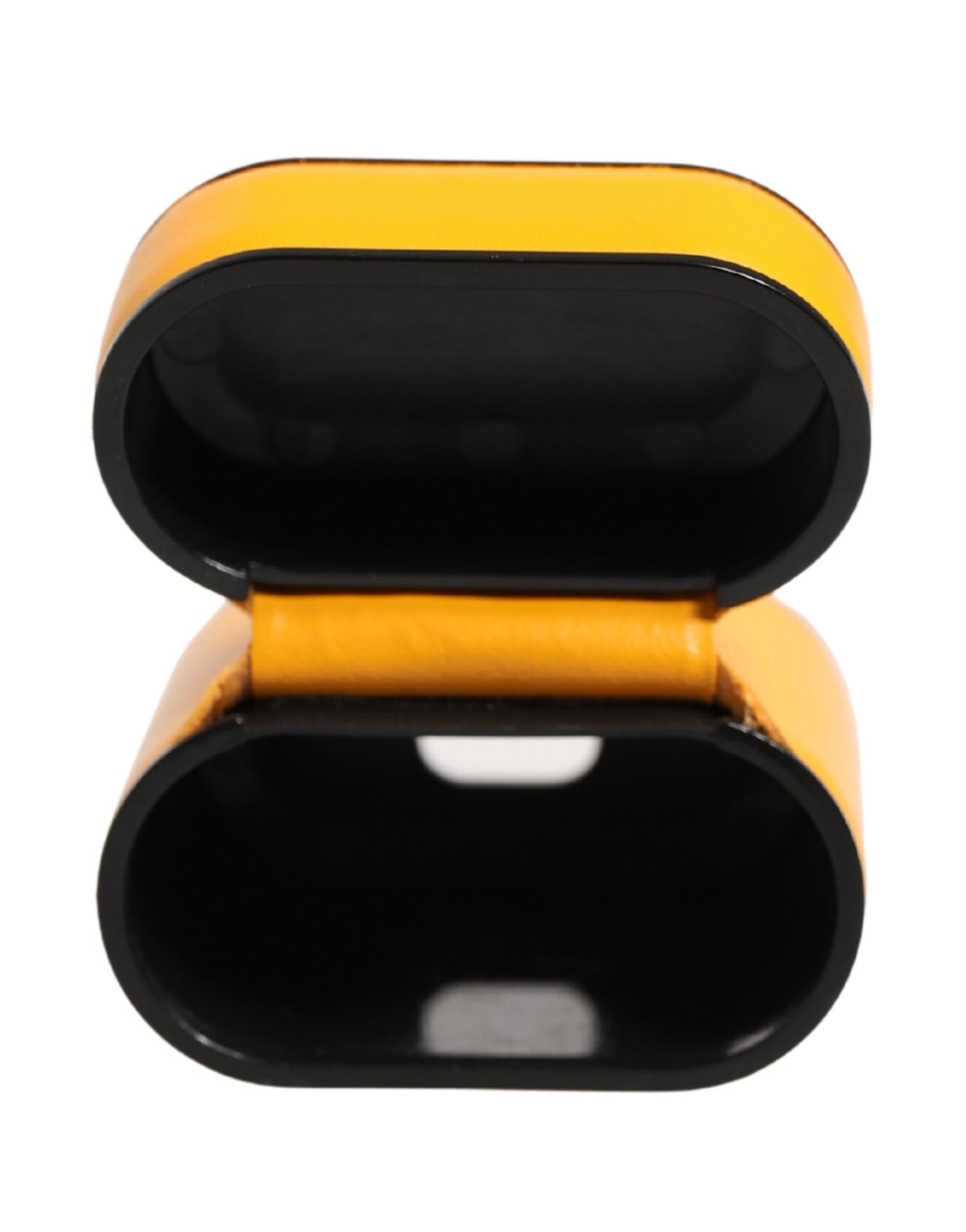 Dolce & Gabbana Case Yellow Calf Leather Logo Flip Holder Strap Airpods | Regal Royce