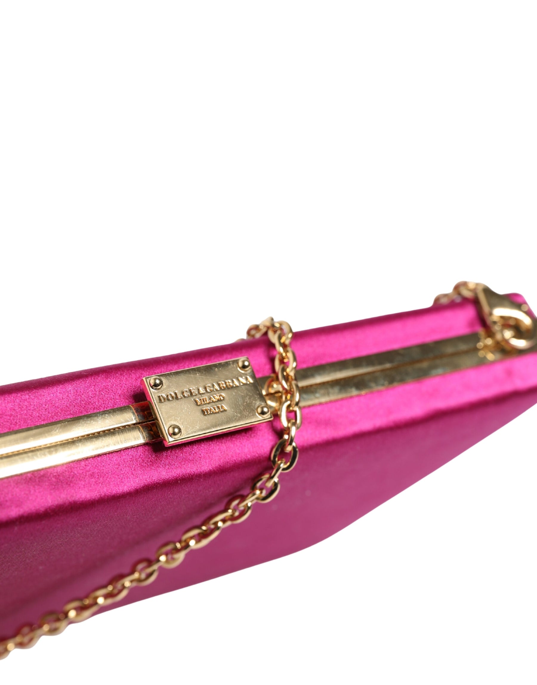 Dolce & Gabbana Pink Cotton Clutch Evening Crossbody Women Purse Bag | Regal Royce