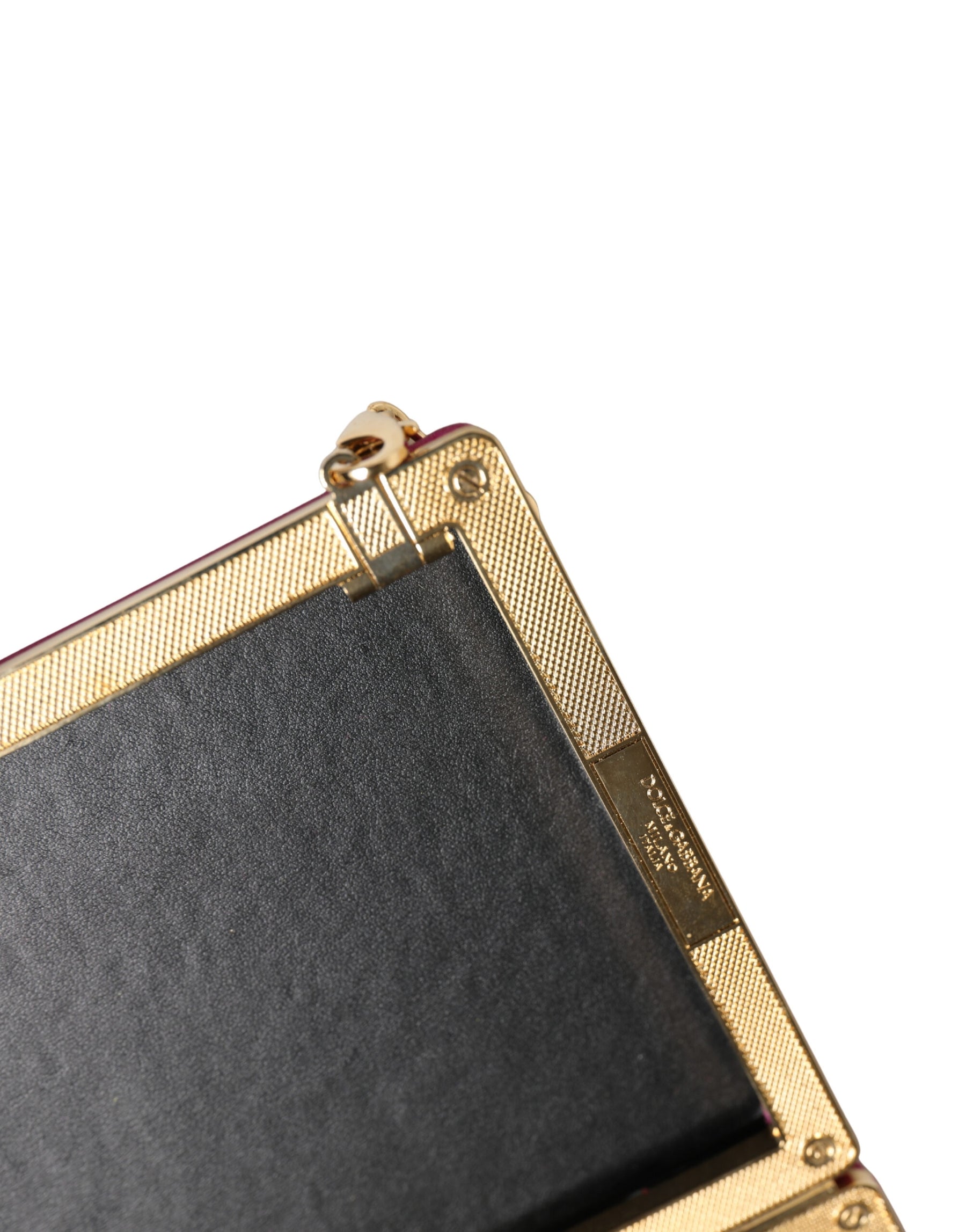 Dolce & Gabbana Pink Cotton Clutch Evening Crossbody Women Purse Bag | Regal Royce