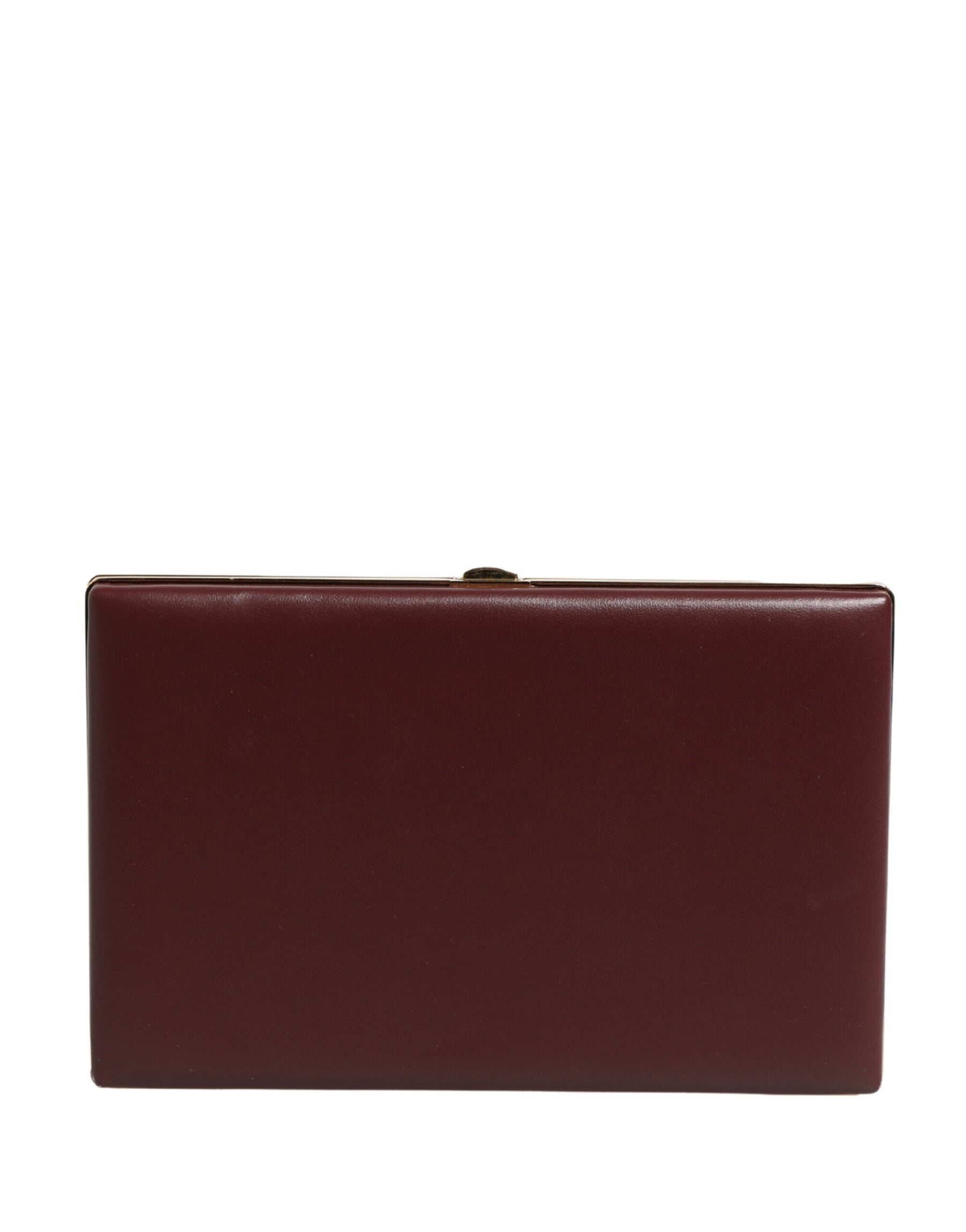 Dolce & Gabbana Brown Calfskin Leather Clutch Evening Women Purse Bag | Regal Royce