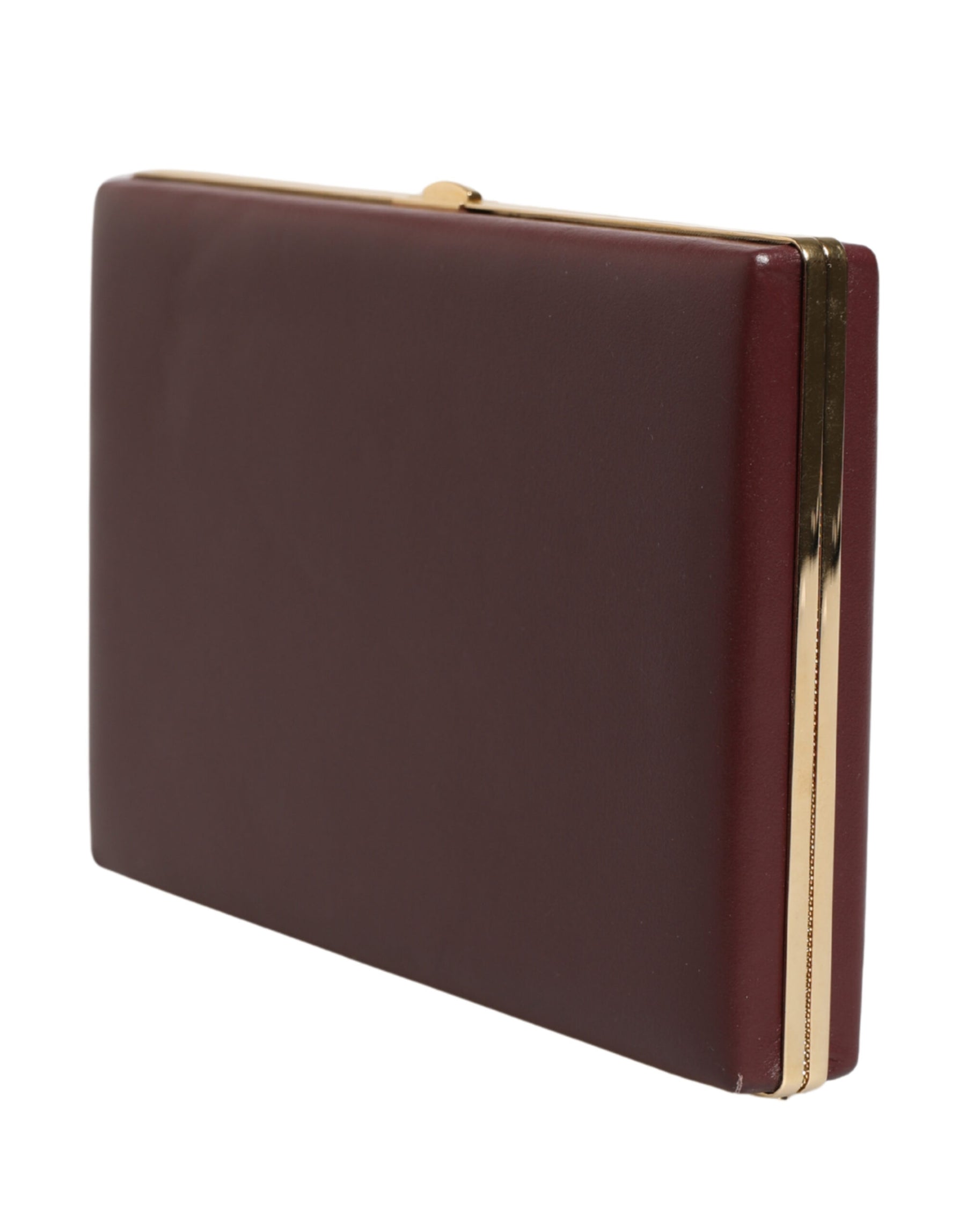 Dolce & Gabbana Brown Calfskin Leather Clutch Evening Women Purse Bag | Regal Royce