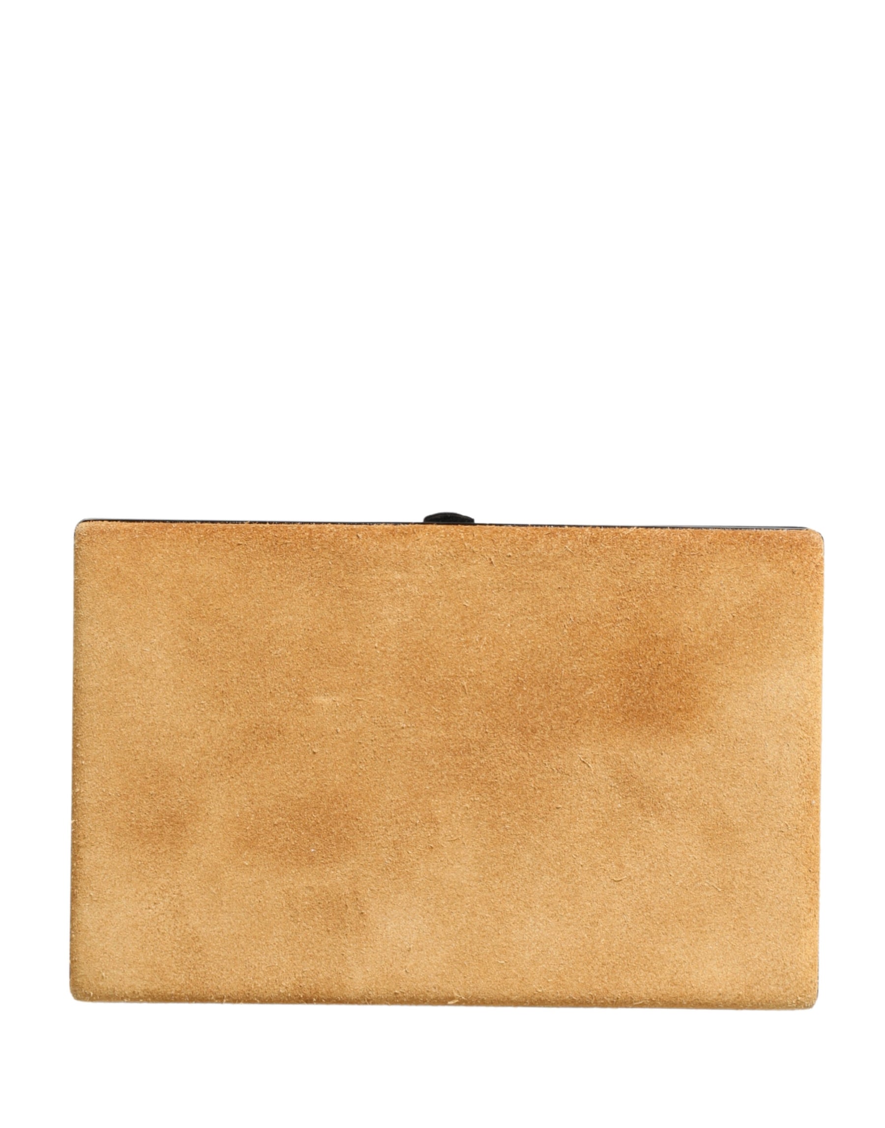 Dolce & Gabbana Beige Velvet Calf Leather Clutch Evening Women Purse Bag | Regal Royce