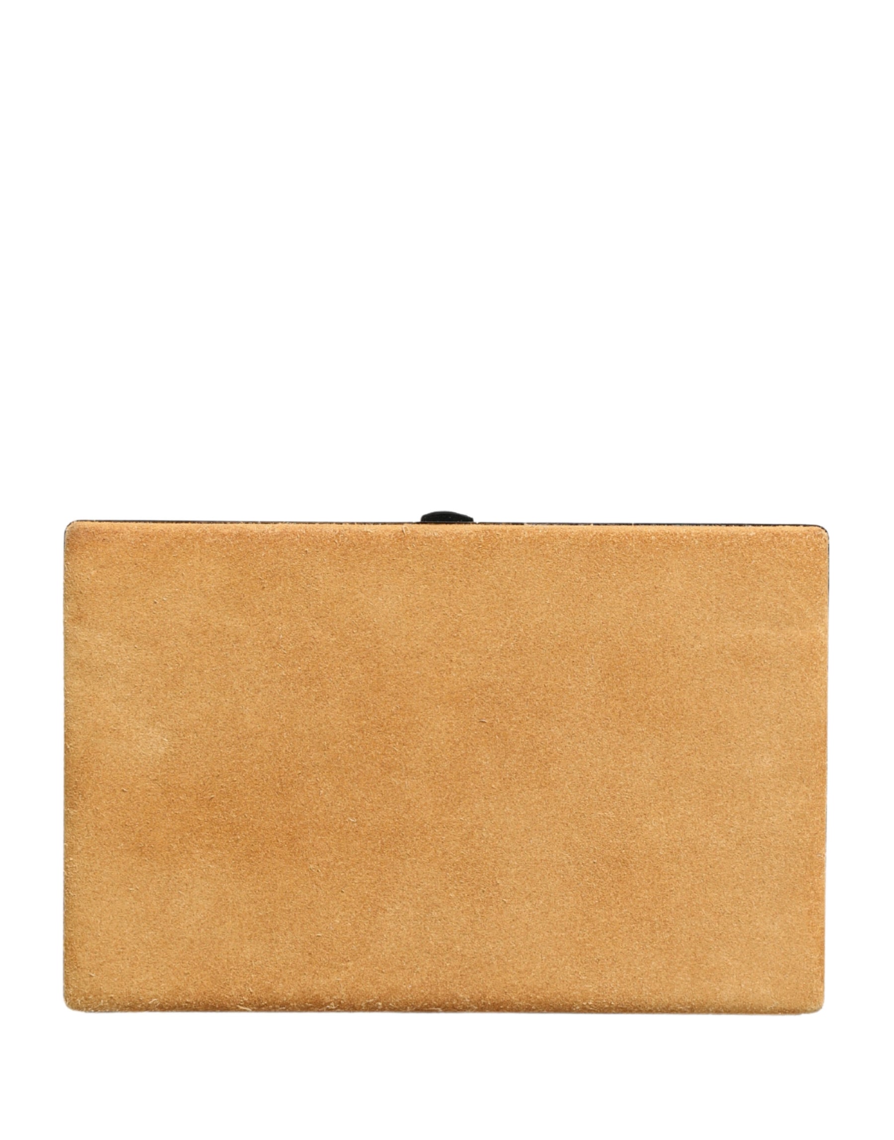 Dolce & Gabbana Beige Velvet Calf Leather Clutch Evening Women Purse Bag | Regal Royce