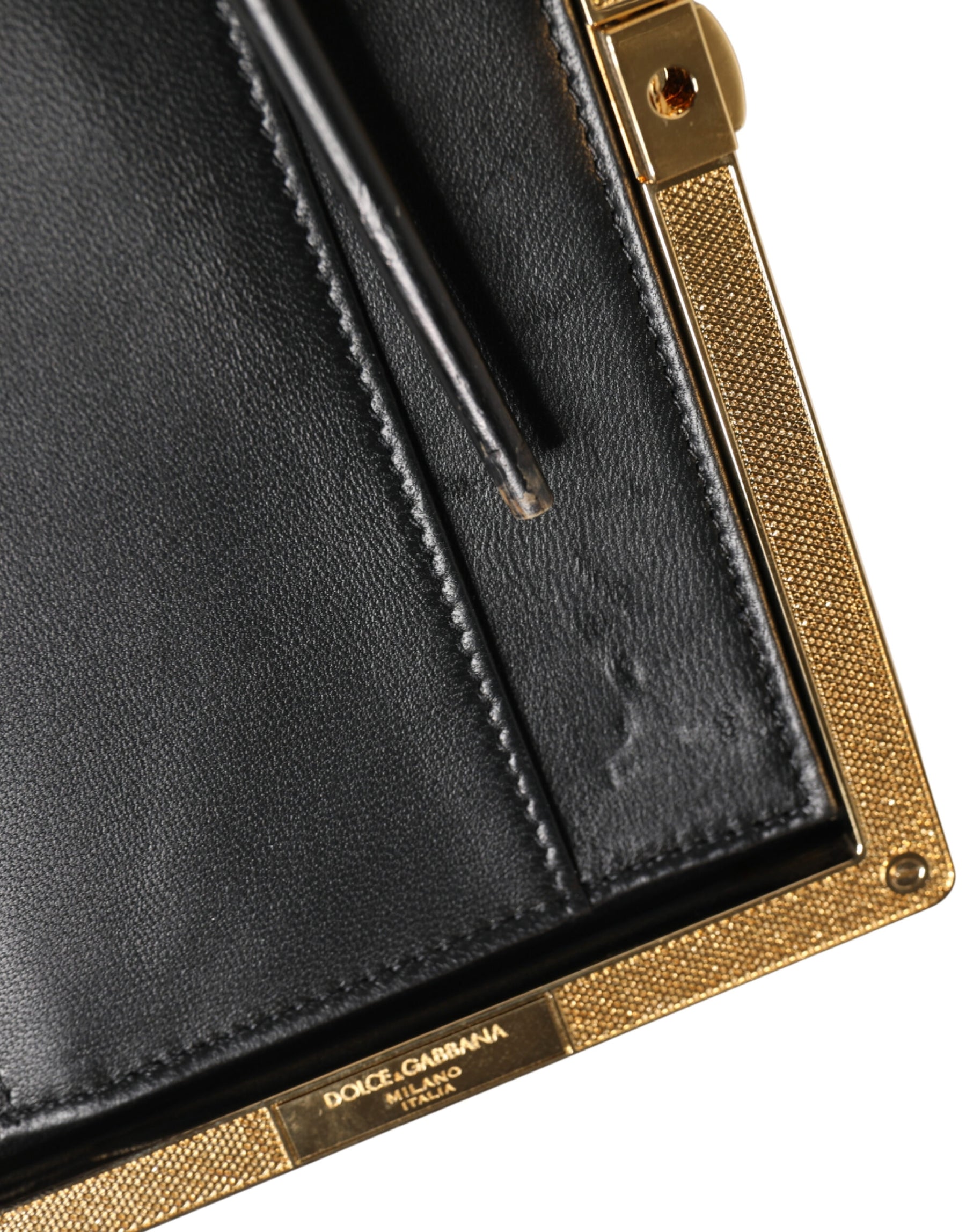 Dolce & Gabbana Beige Lambskin Leather Clutch Evening Women Purse Bag | Regal Royce