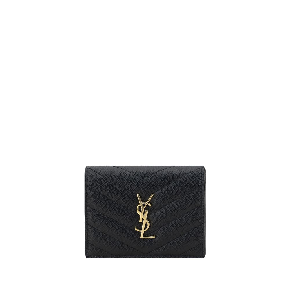 Saint Laurent Black Lamb Ovis Aries Aries Wallet | Regal Royce
