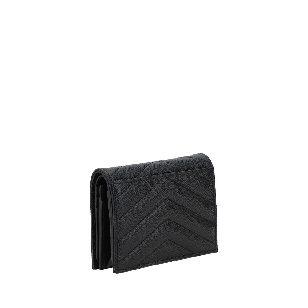 Saint Laurent Black Lamb Ovis Aries Aries Wallet | Regal Royce