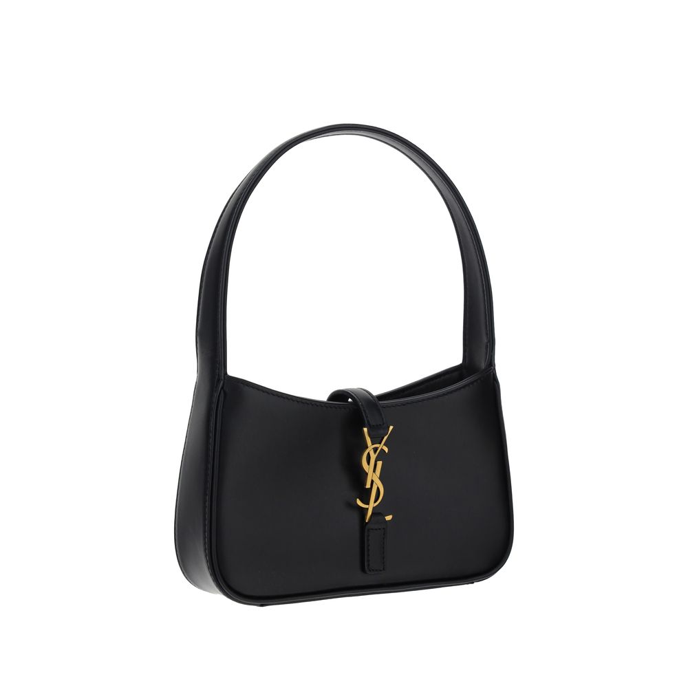 Saint Laurent Black Calf Leather Bos Taurus Shoulder Bag | Regal Royce