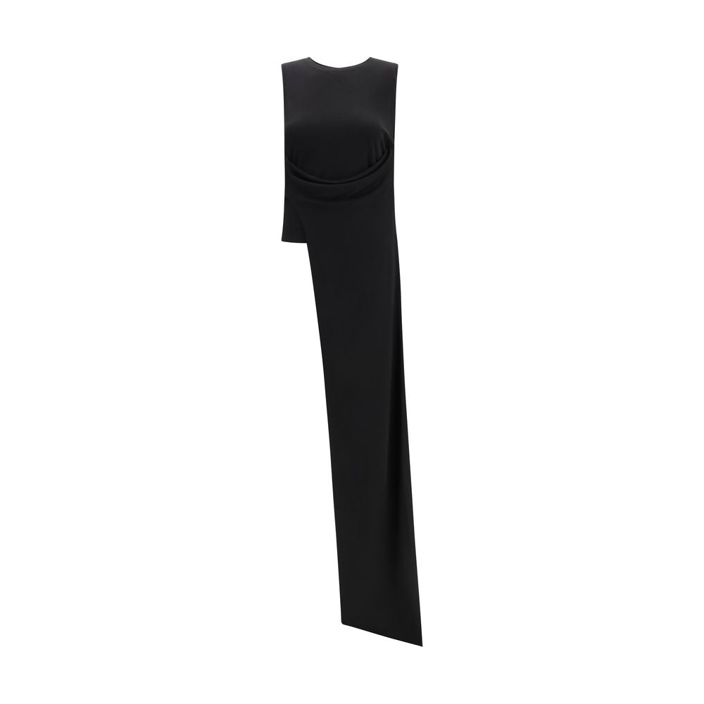 Ami Paris Black Viscose Cocktail Dress