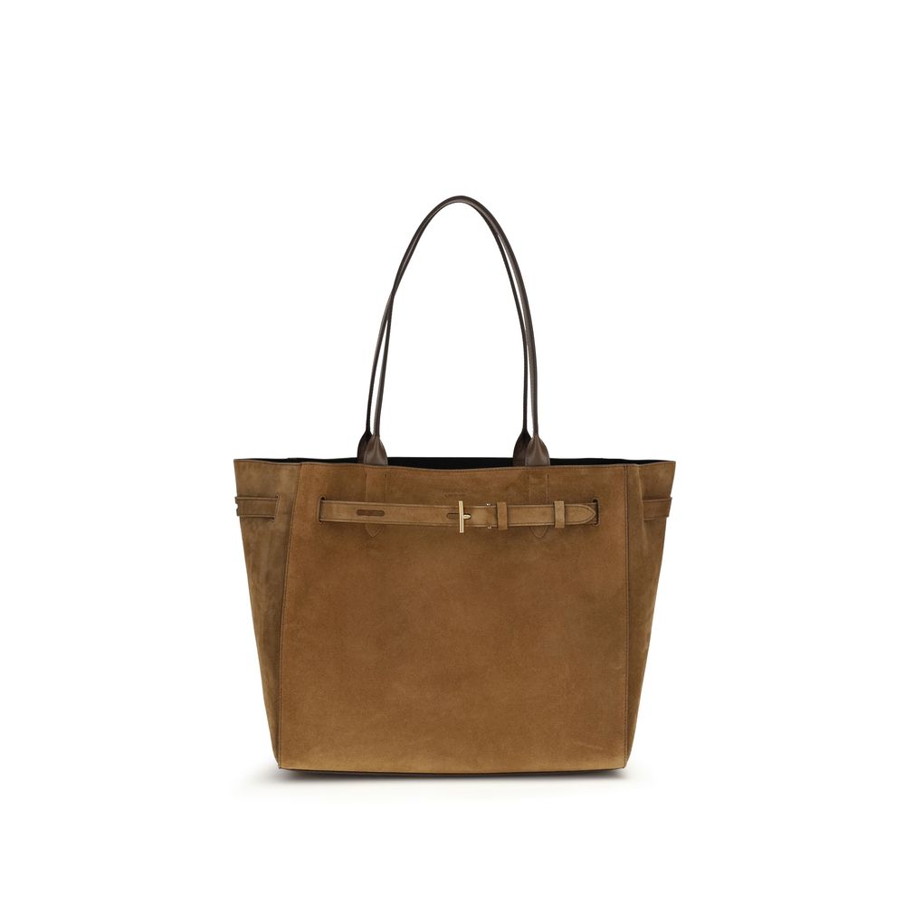 Tom Ford Brown Calf Leather Bos Taurus Shoulder Bag | Regal Royce