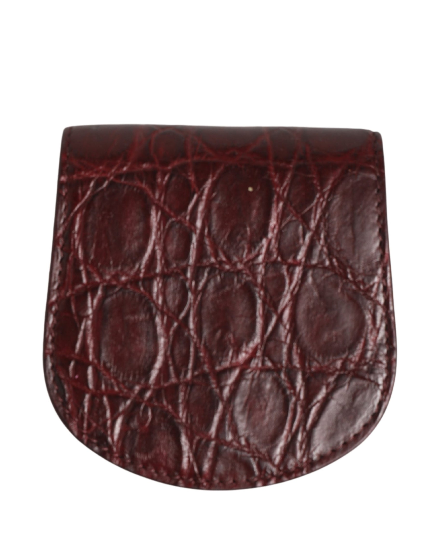 Dolce & Gabbana Burgundy Exotic Skin Condom Case Holder Pocket Wallet | Regal Royce