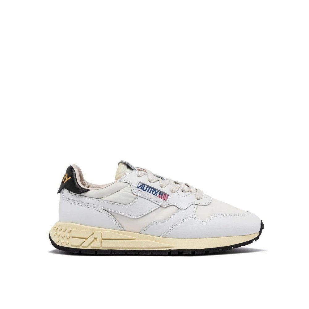 Autry White Fabric Athletic Sneakers | Regal Royce