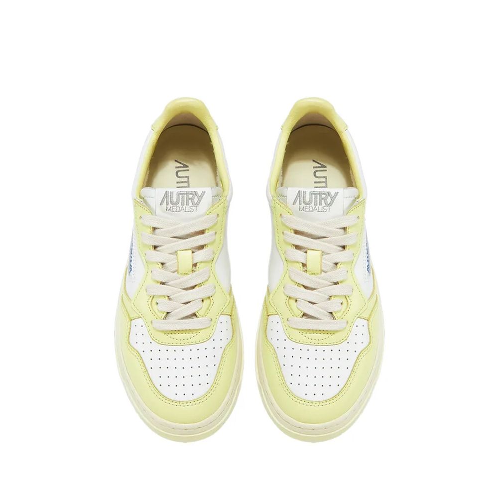 Autry White Leather Low Top Sneakers | Regal Royce