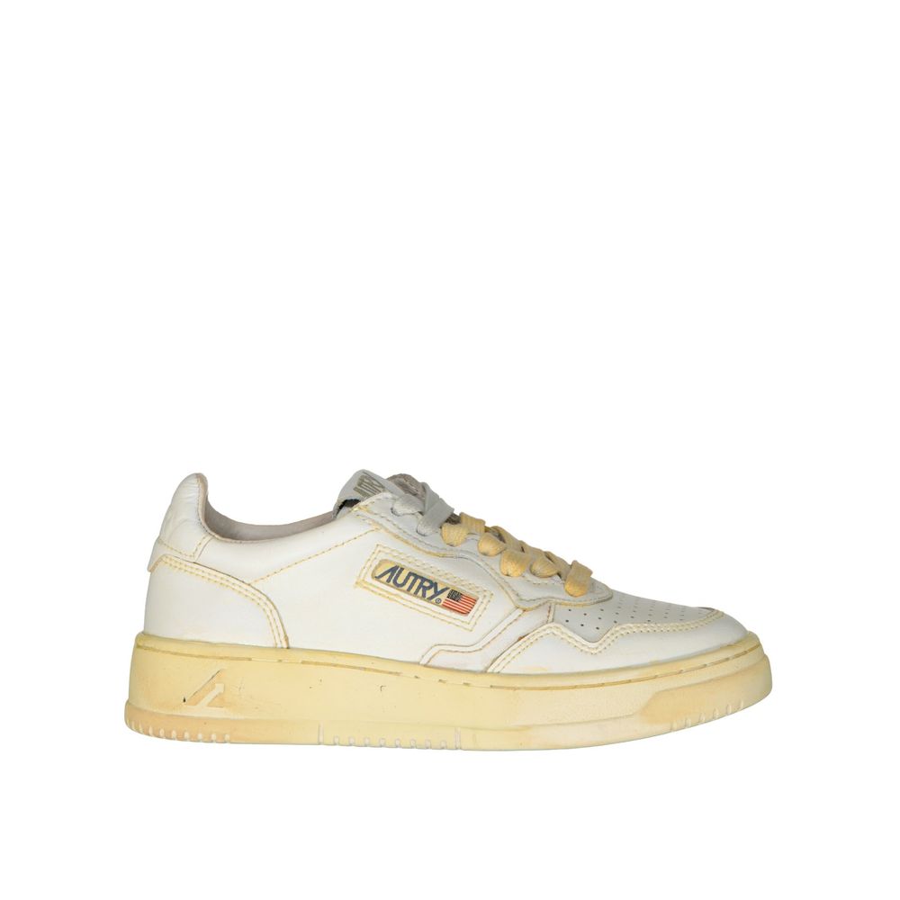 Autry White Leather Low Top Sneakers | Regal Royce