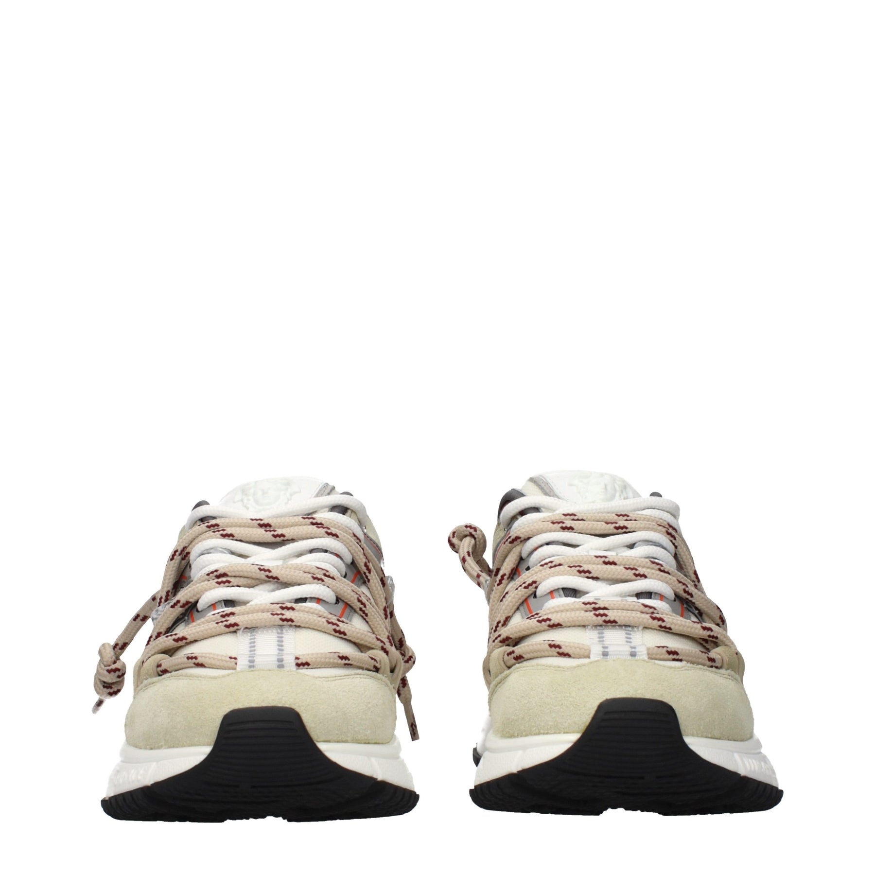 Versace Beige Leather Chunky Sneakers | Regal Royce