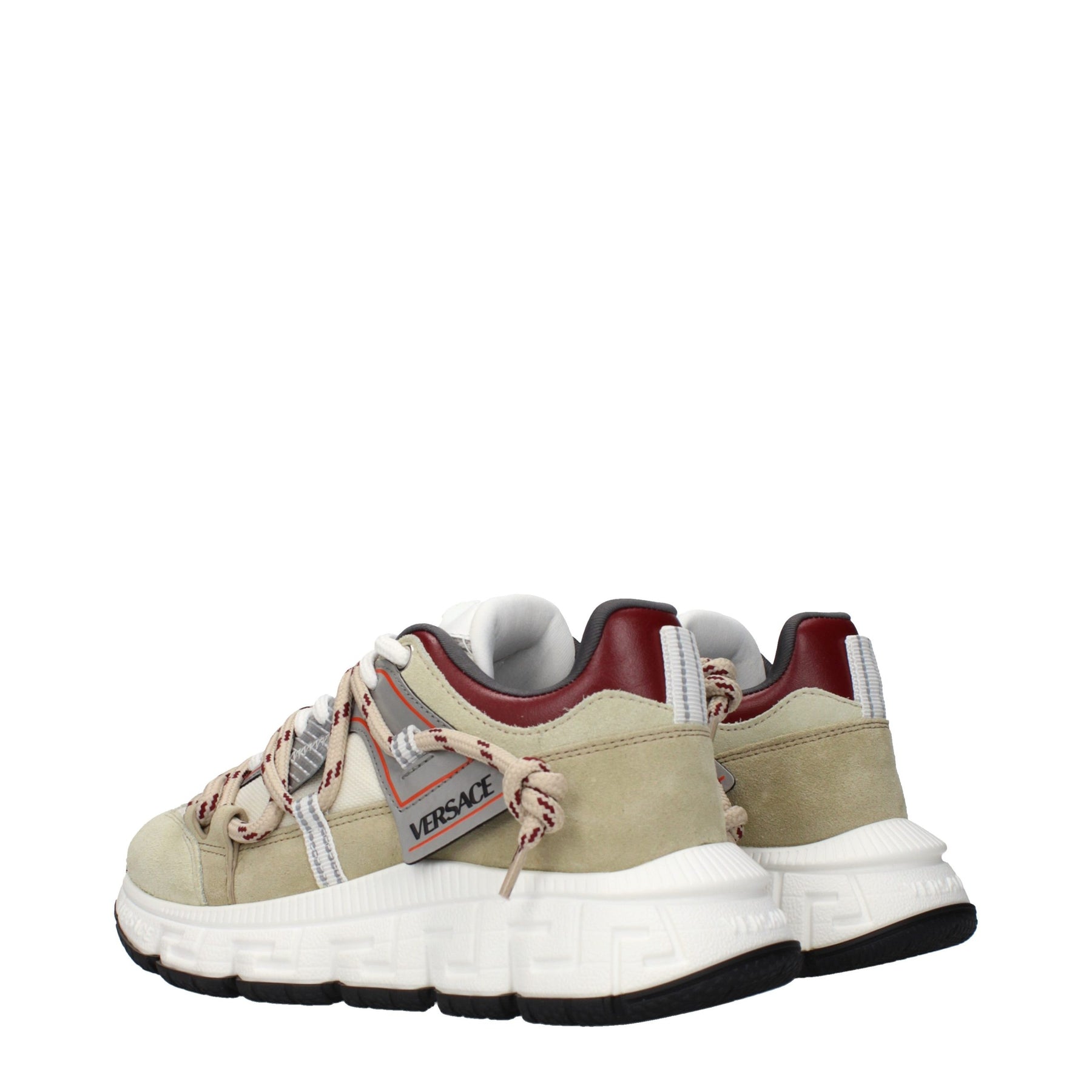 Versace Beige Leather Chunky Sneakers | Regal Royce