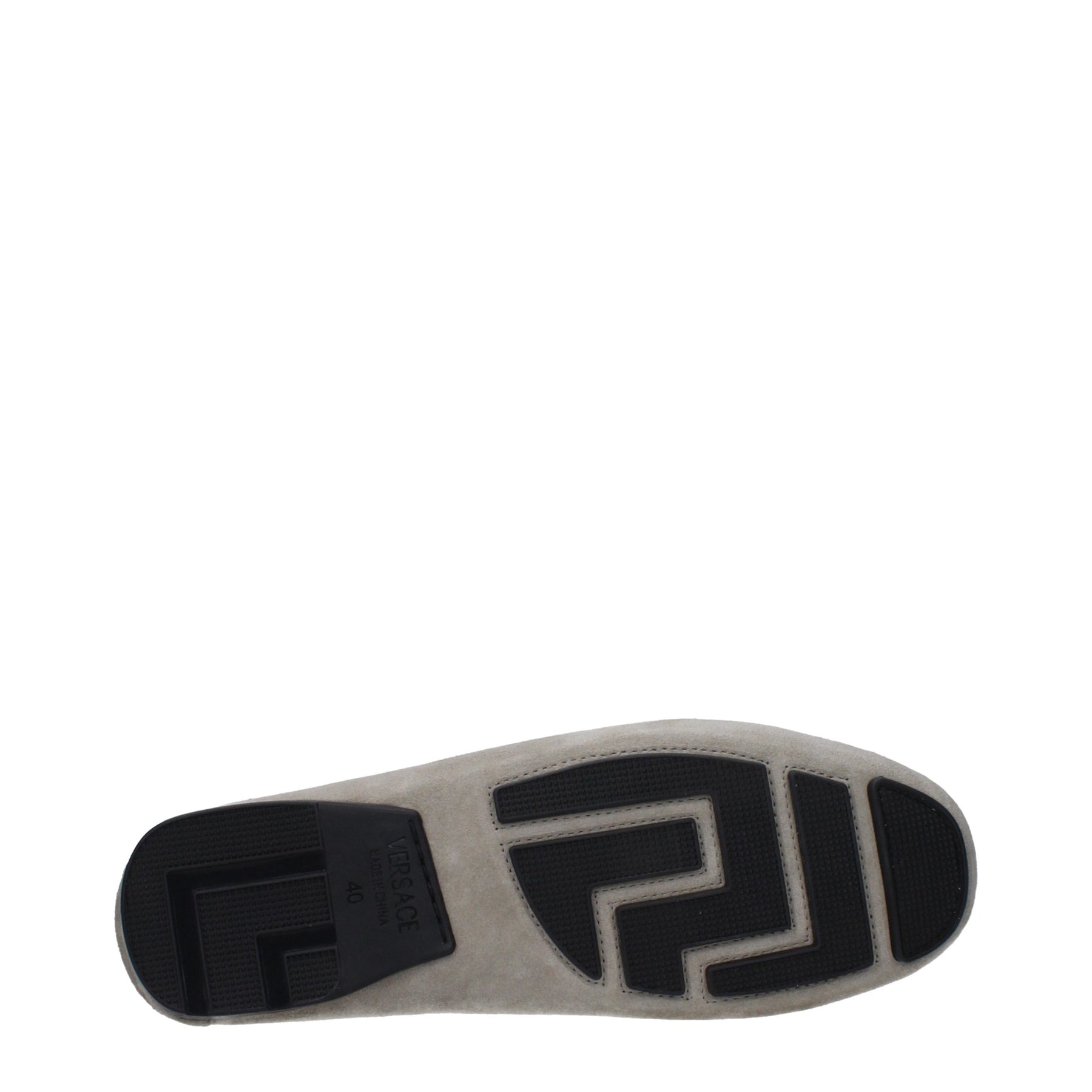 Versace Gray Leather Slip-On Loafers | Regal Royce