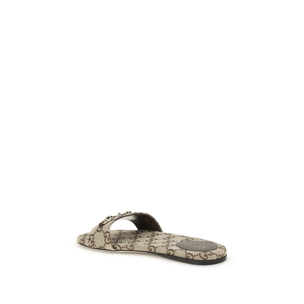 Gucci Beige Cotton Sandals | Regal Royce