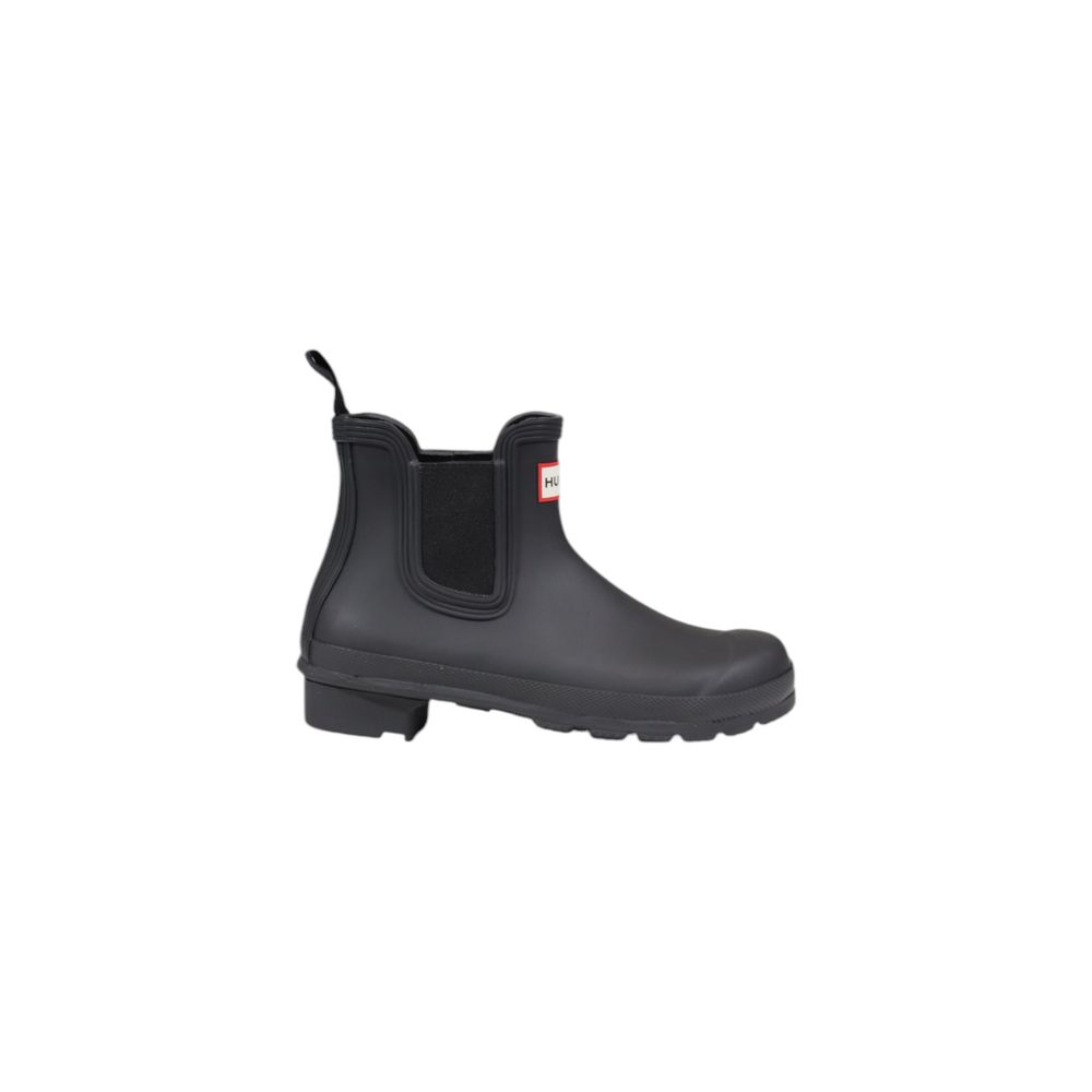 Hunter Black Recycled Polyester Ankle Boots | Regal Royce
