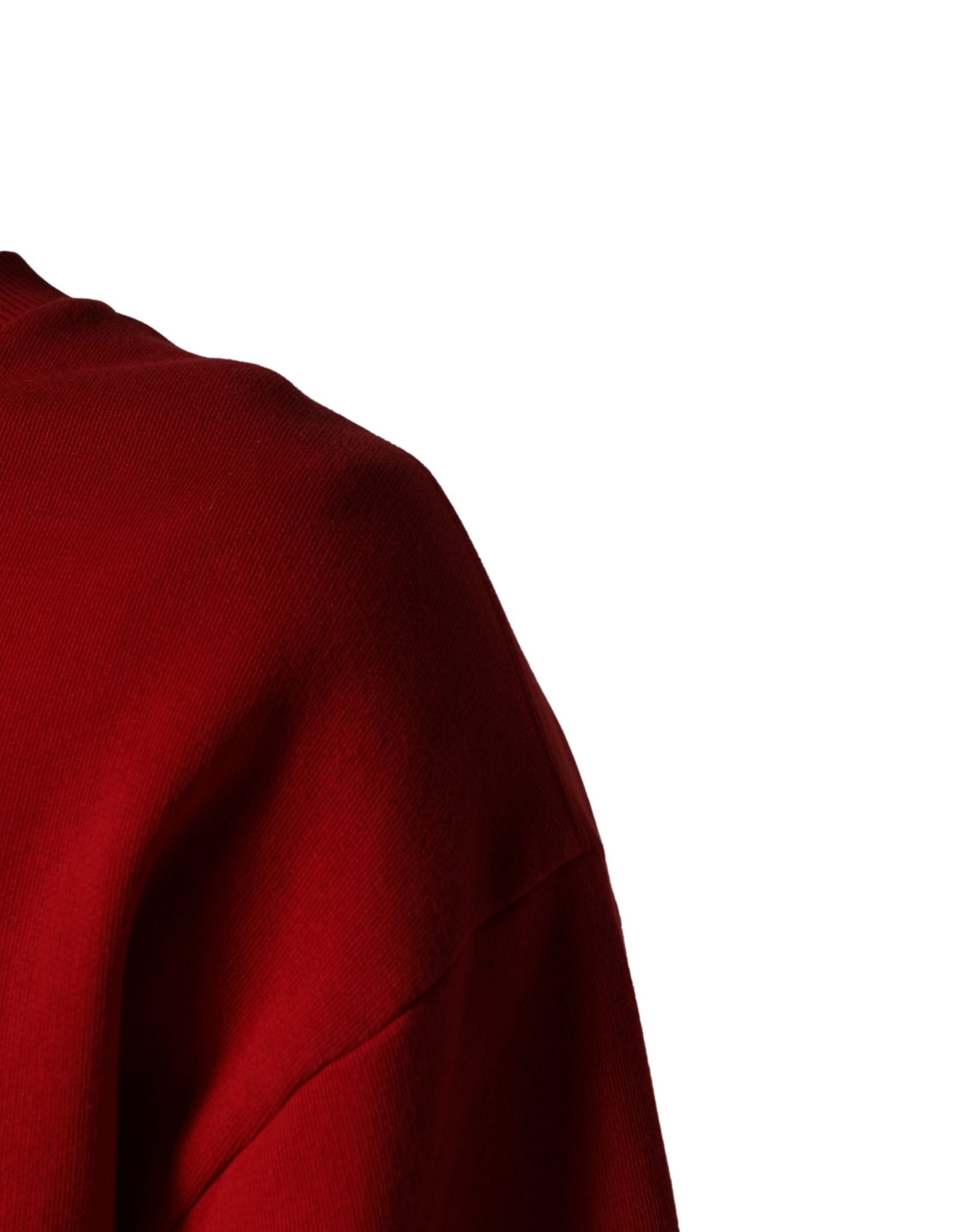 Dolce & Gabbana Red Graphic Crew Neck Men Sweatshirt Sweater | Regal Royce