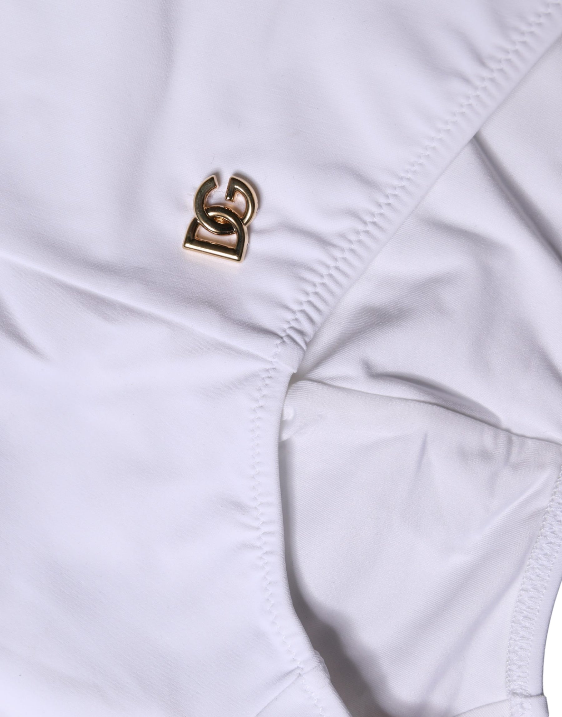 Dolce & Gabbana White Logo Girdle High Waist Panty Underwear | Regal Royce