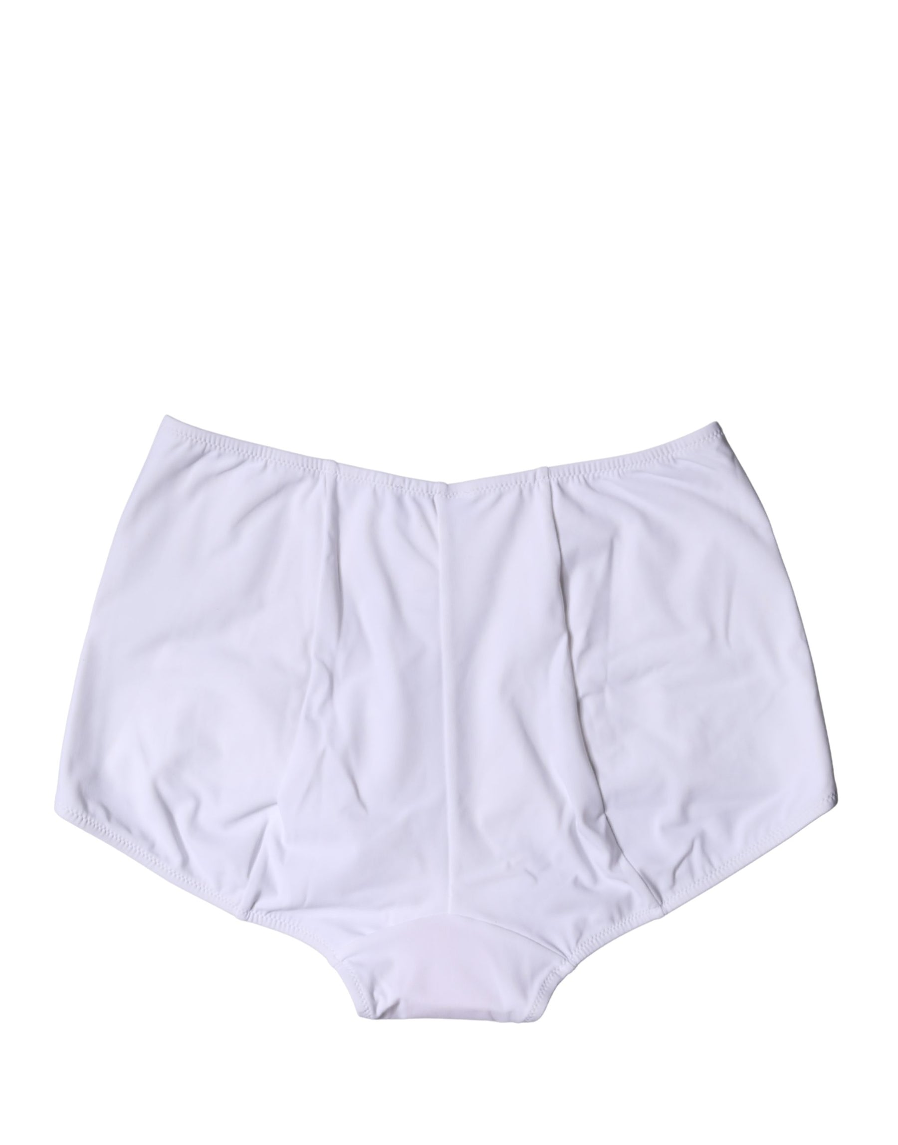 Dolce & Gabbana White Logo Girdle High Waist Panty Underwear | Regal Royce