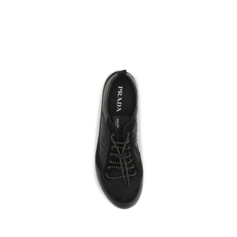Prada Black Recycled Polyamide Athletic Sneakers | Regal Royce