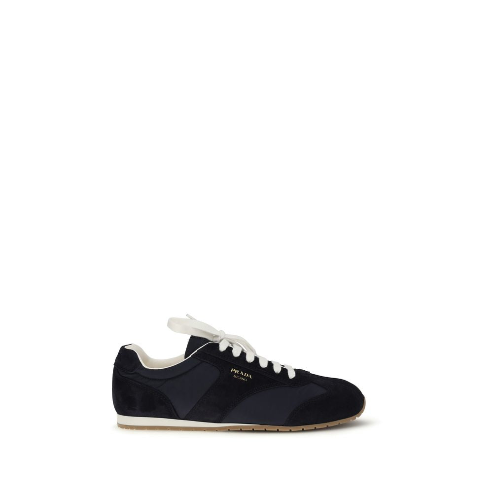 Prada Blue Calf Leather Bos Taurus Athletic Sneakers | Regal Royce