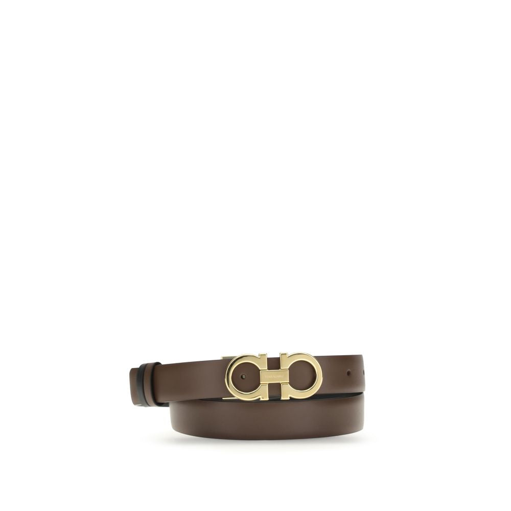 Ferragamo Brown Calf Leather Bos Taurus Regular Belt | Regal Royce