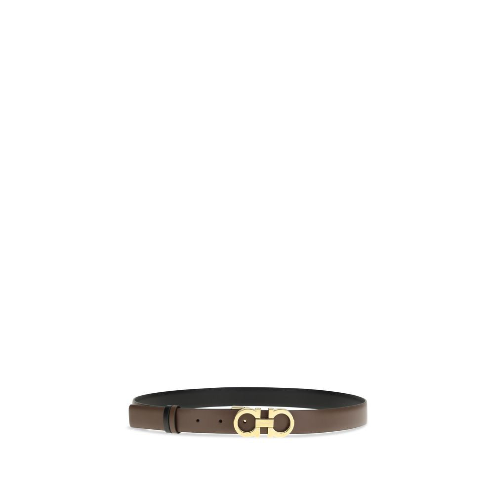 Ferragamo Brown Calf Leather Bos Taurus Regular Belt | Regal Royce