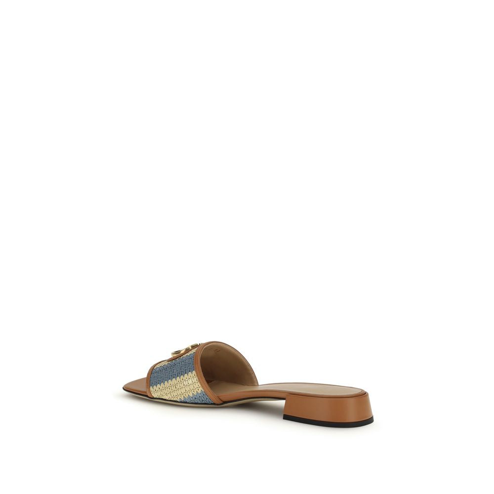 Valentino Garavani Multicolor Calf Leather Bos Taurus Sandals | Regal Royce