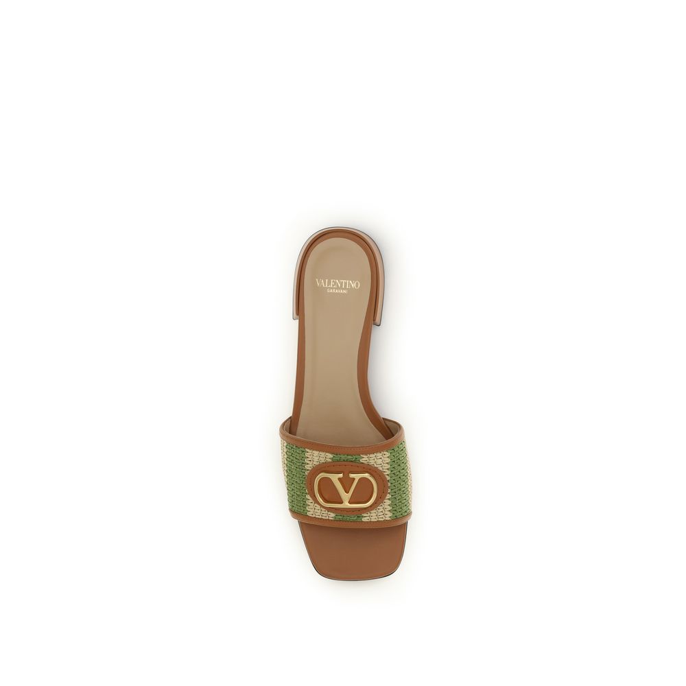 Valentino Garavani Multicolor Calf Leather Bos Taurus Sandals | Regal Royce