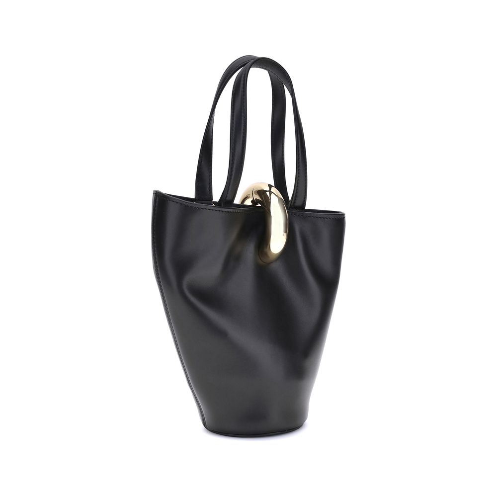 Jacquemus Black Calf Leather Bos Taurus Backet Bag | Regal Royce