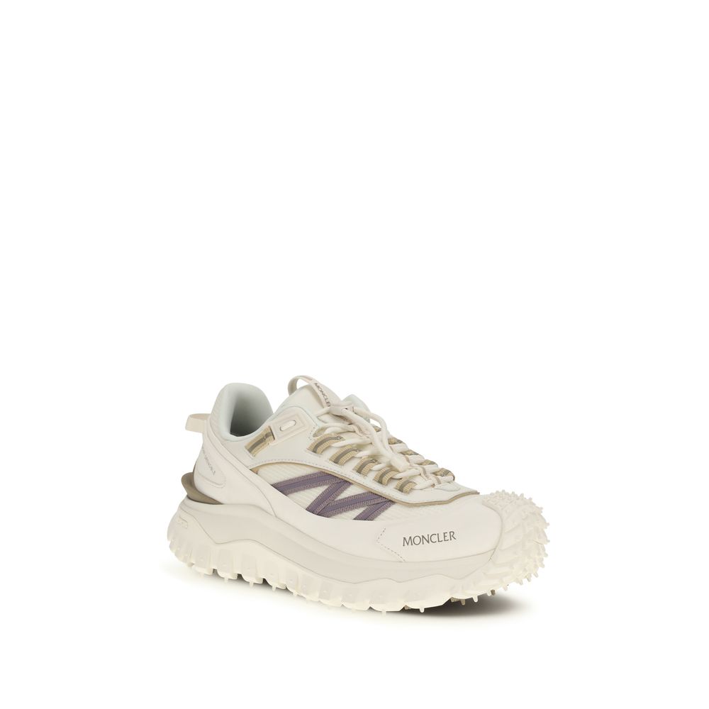 Moncler White Calf Leather Bos Taurus Athletic Sneakers | Regal Royce